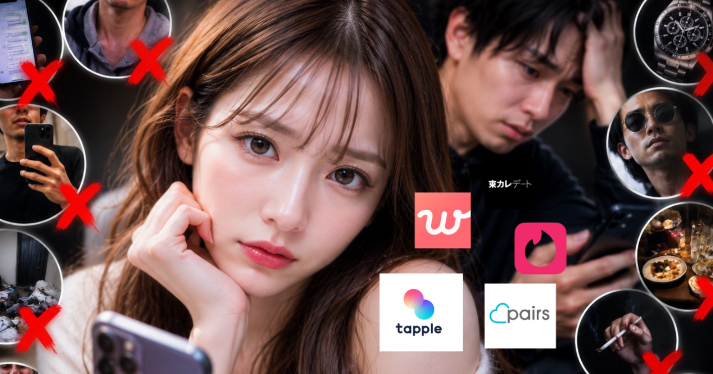 マッチングアプリで99％の男性がやっているNG行動10選｜これだけで女性は離れていく
