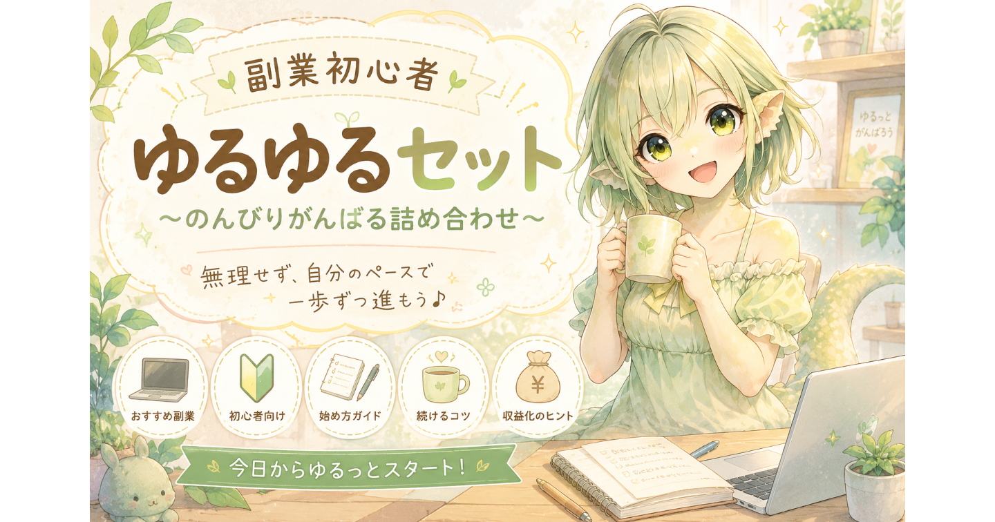 副業初心者ゆるゆるセット～のんびりがんばる詰め合わせ～