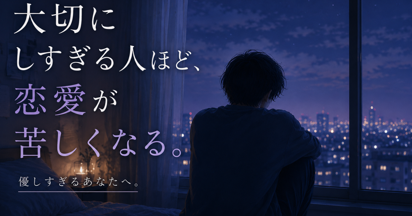 大切にしすぎる人ほど、恋愛が苦しくなる。
