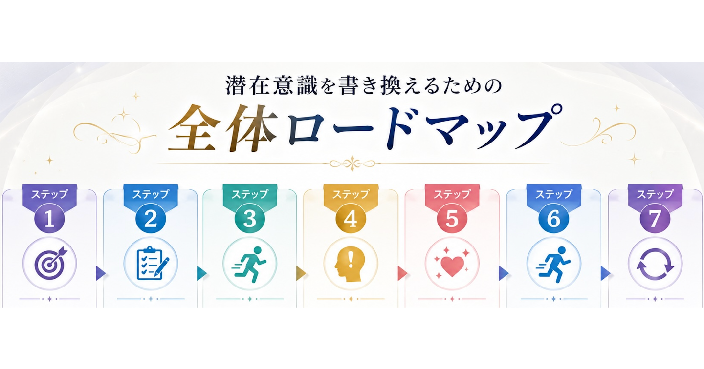 潜在意識を書き換えるロードマップ【7ステップ】