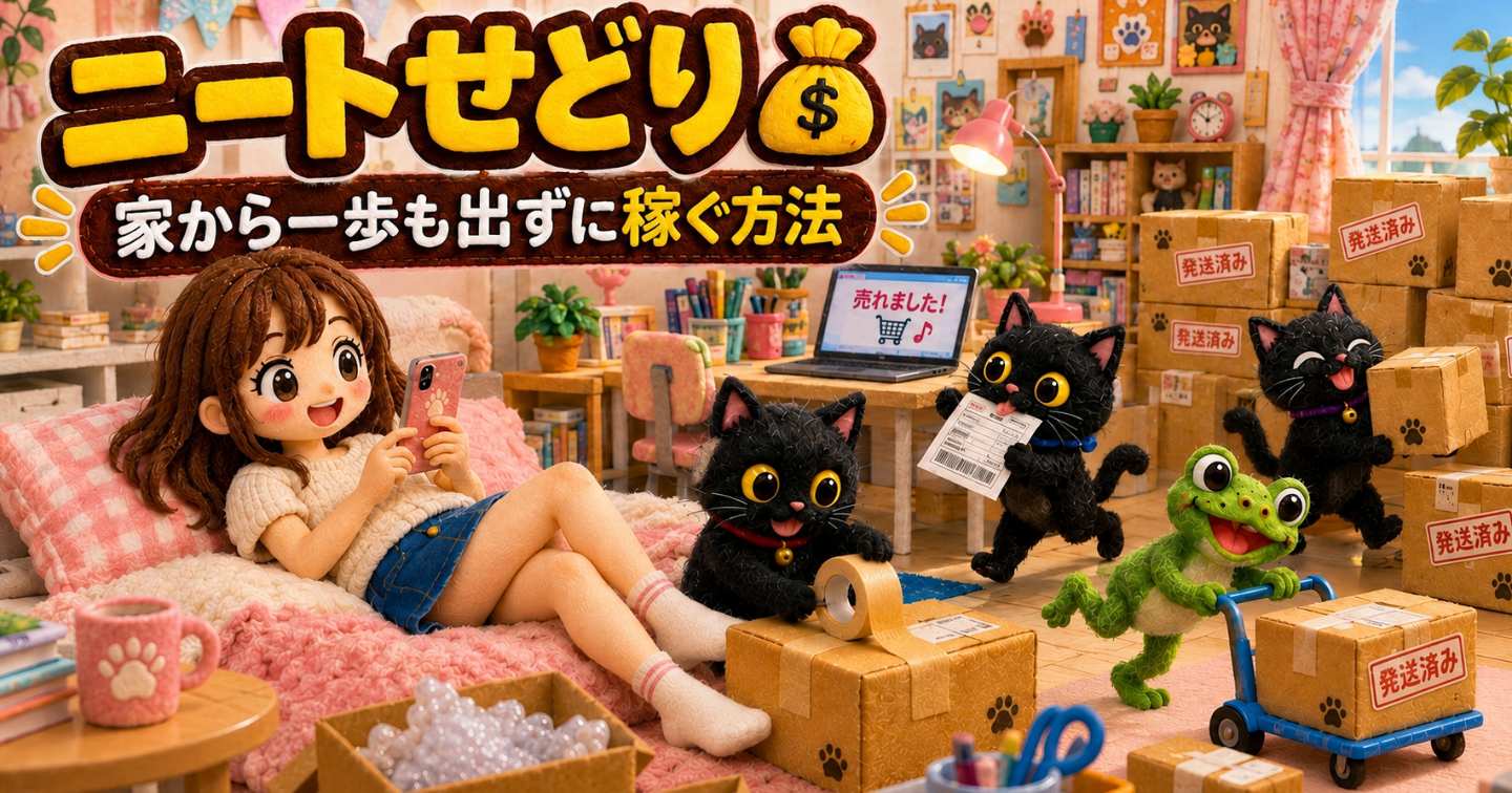 ニートせどり｜家から一歩も出ずに月7万円。ちゃぶ台物販の秘密💰️