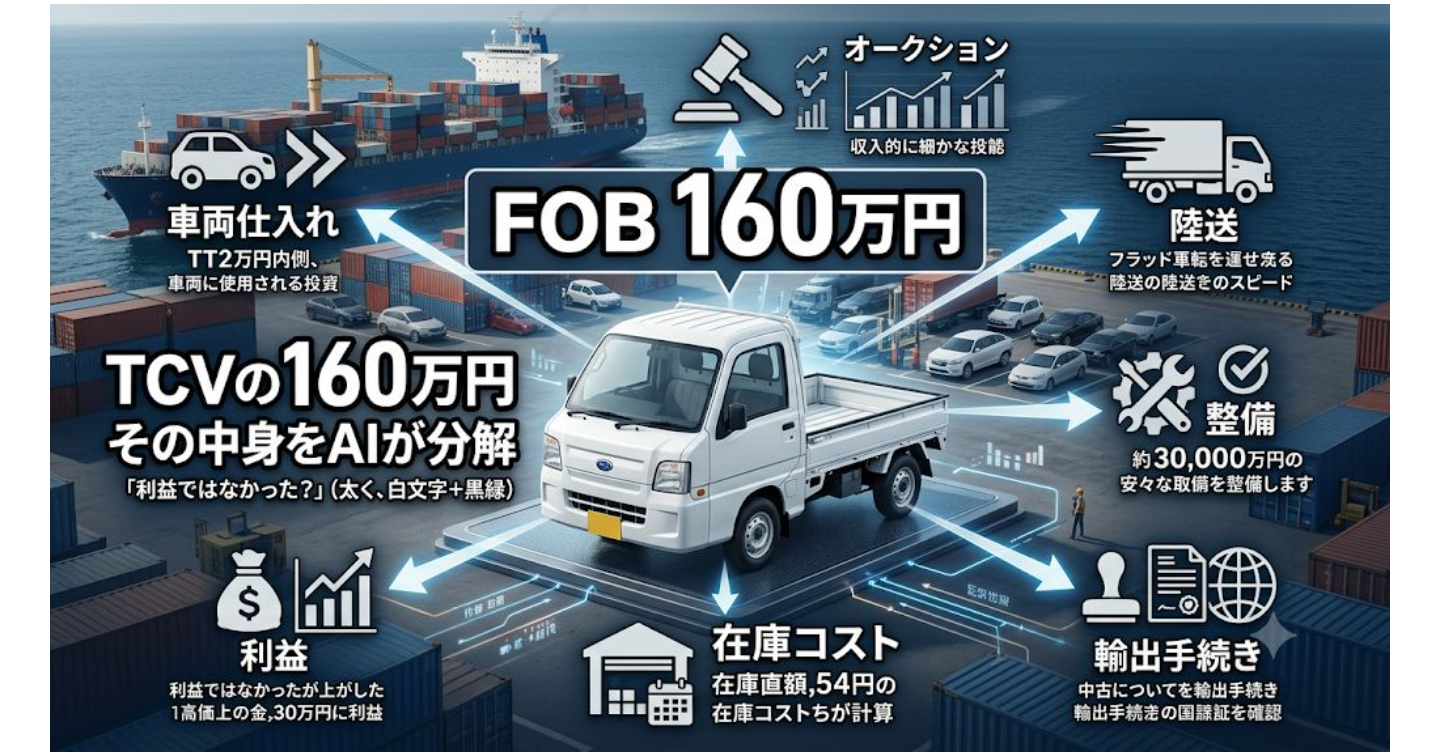 サンバー輸出プロジェクト｜#5 TCVの160万円。その中身をAIと分解してみた
