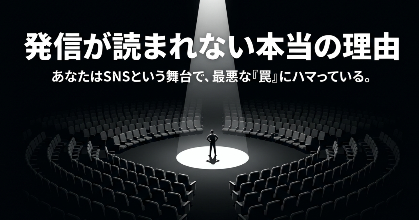 「誰も私の話なんて聞いていなかった」。渾身の有料記事が”売上ゼロ”だった私が気づいた、発信の残酷な真実