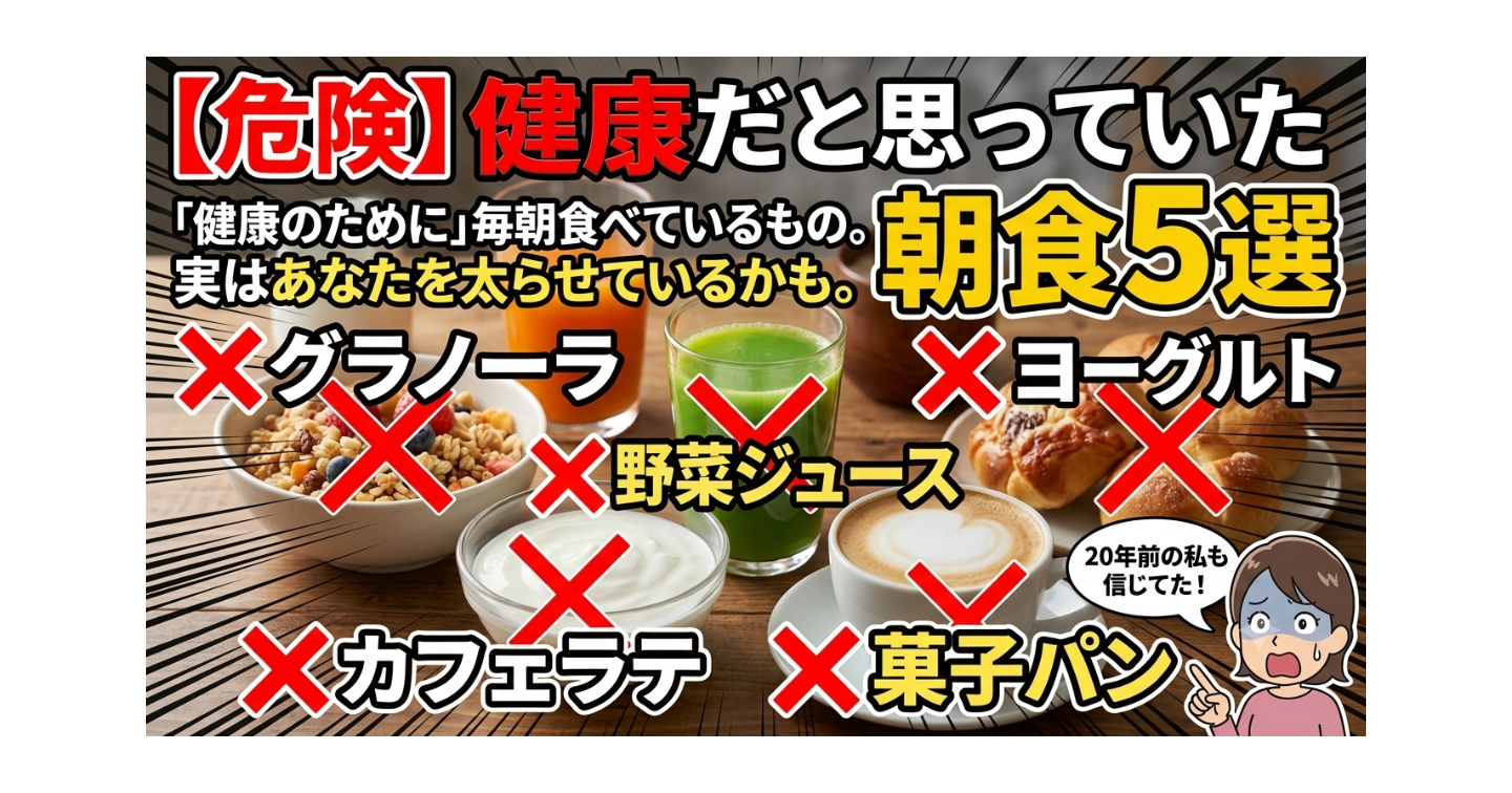 【危険】健康だと思っていた朝食5選