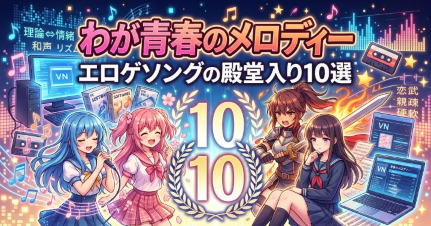 アニソンゲーソン820曲をキュレーションしてきた私が到達した、エロゲソングの殿堂入り10選(最終版)