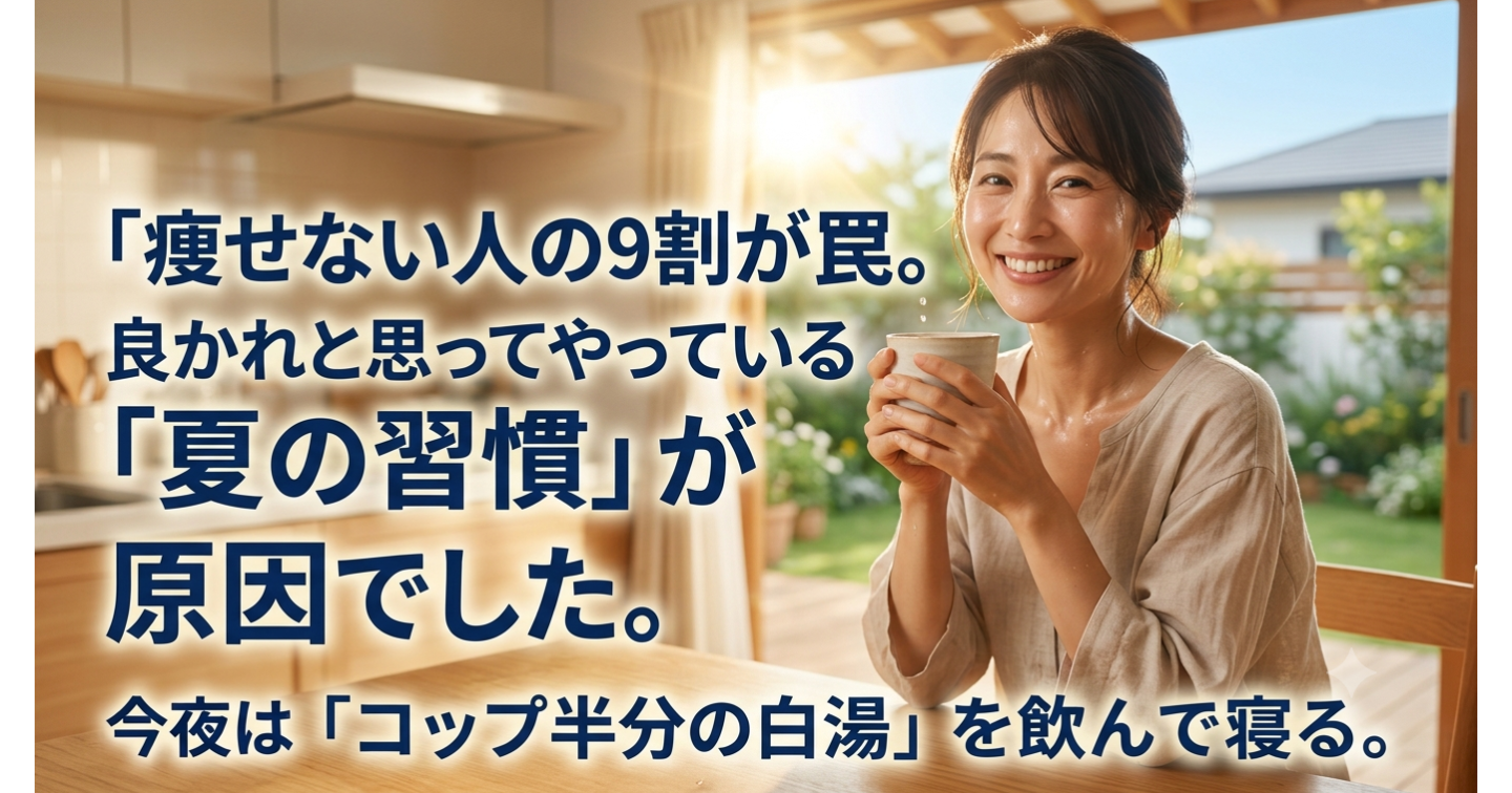 痩せない人の9割が落ちる罠。「夏の間違った習慣」を今すぐ手放す方法