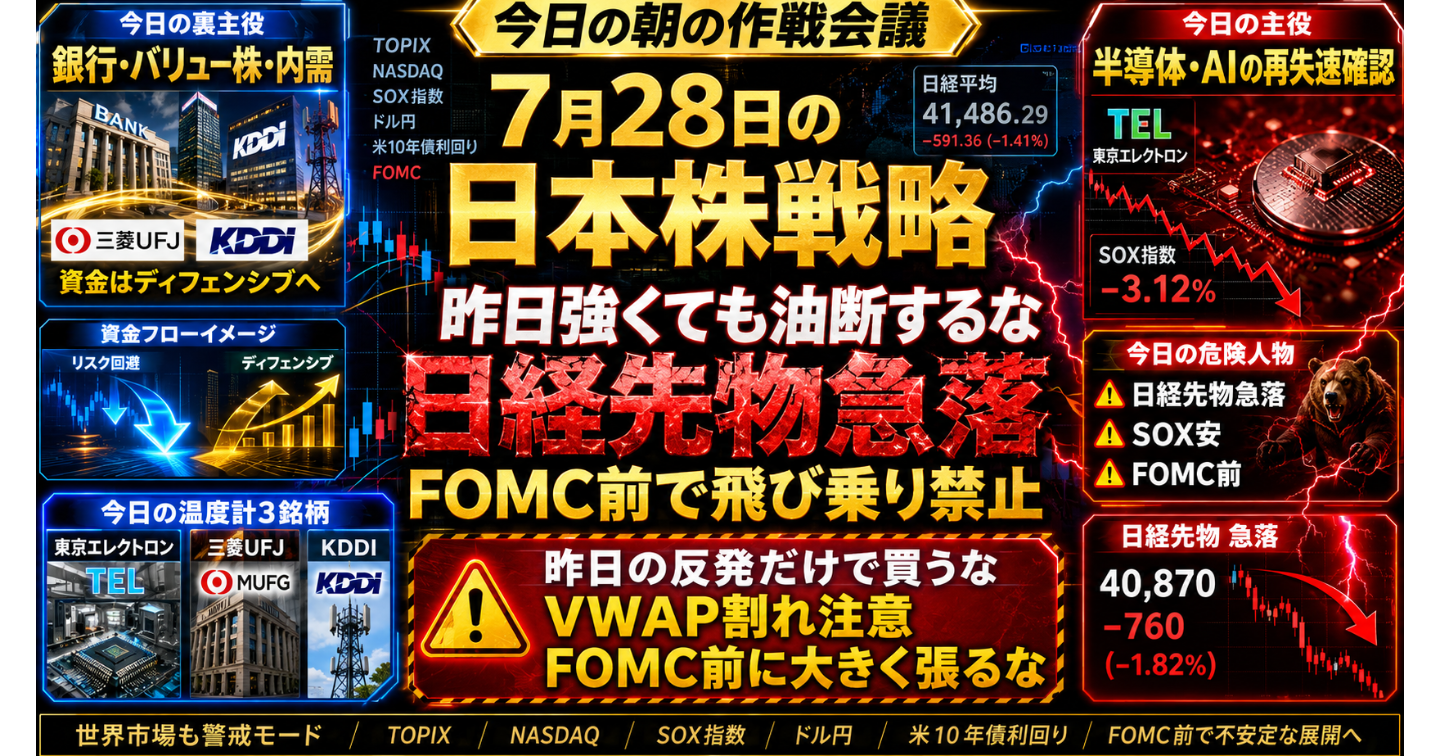 7月28日の日本株戦略