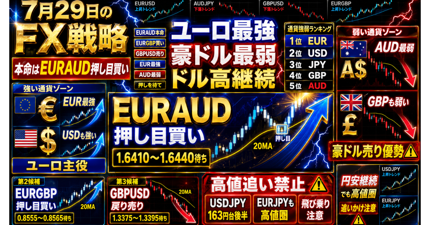 # 7月29日のFX戦略