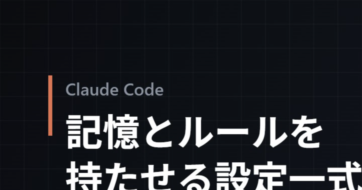 Claude Codeが同じミスを繰り返さなくなる設定一式（導入5分・動くファイル25個）