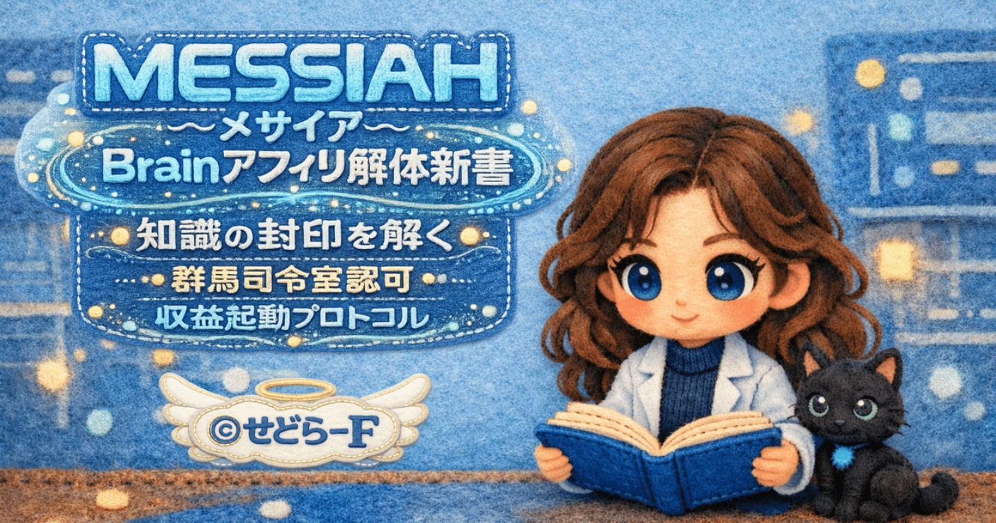Brainアフィリエイト解体新書・メサイア📡｜収益起動プロトコル