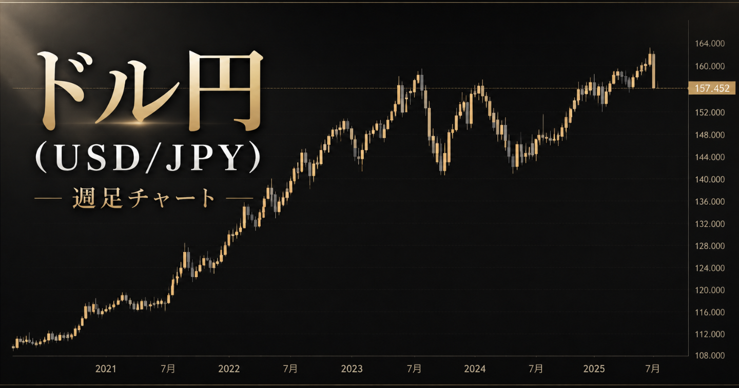 📉ドル円（USD/JPY）週足チャート
