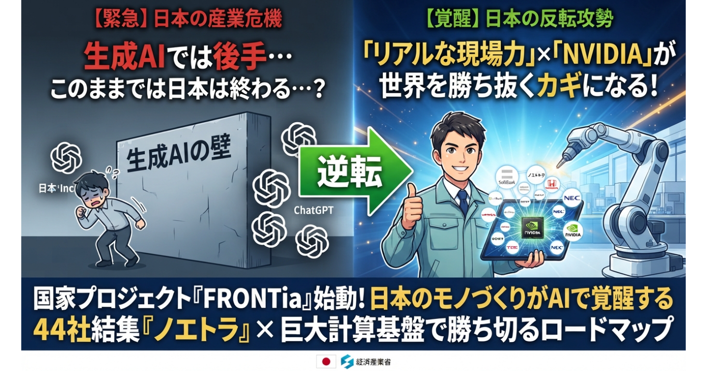 【完全解説】「日本はAIで米中に完敗した」は嘘。80兆円の国家プロジェクト「FRONTia」とフィジカルAIで世界を制する3つの強み