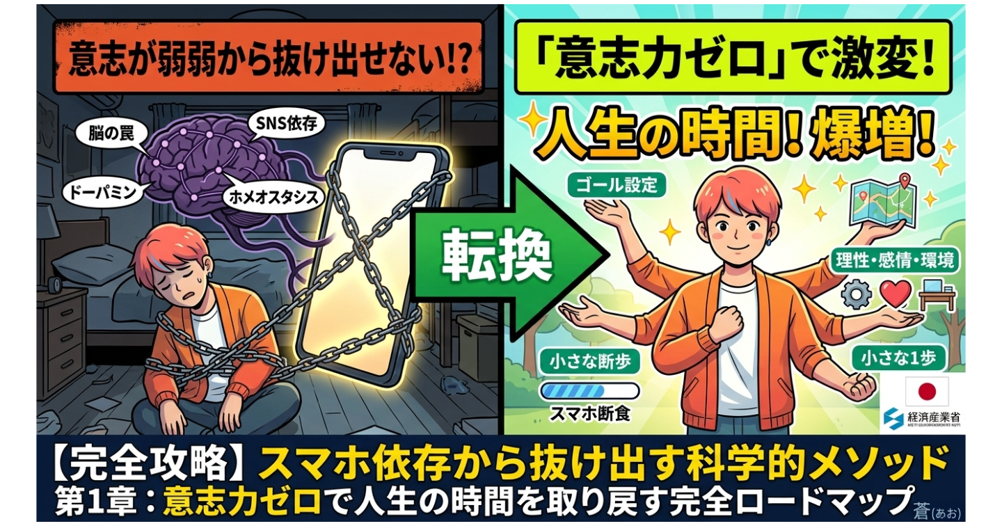 【やってみないとダメ】スマホ依存から抜け出す科学的メソッド｜意志力ゼロで人生の時間を取り戻す完全ロードマップ
