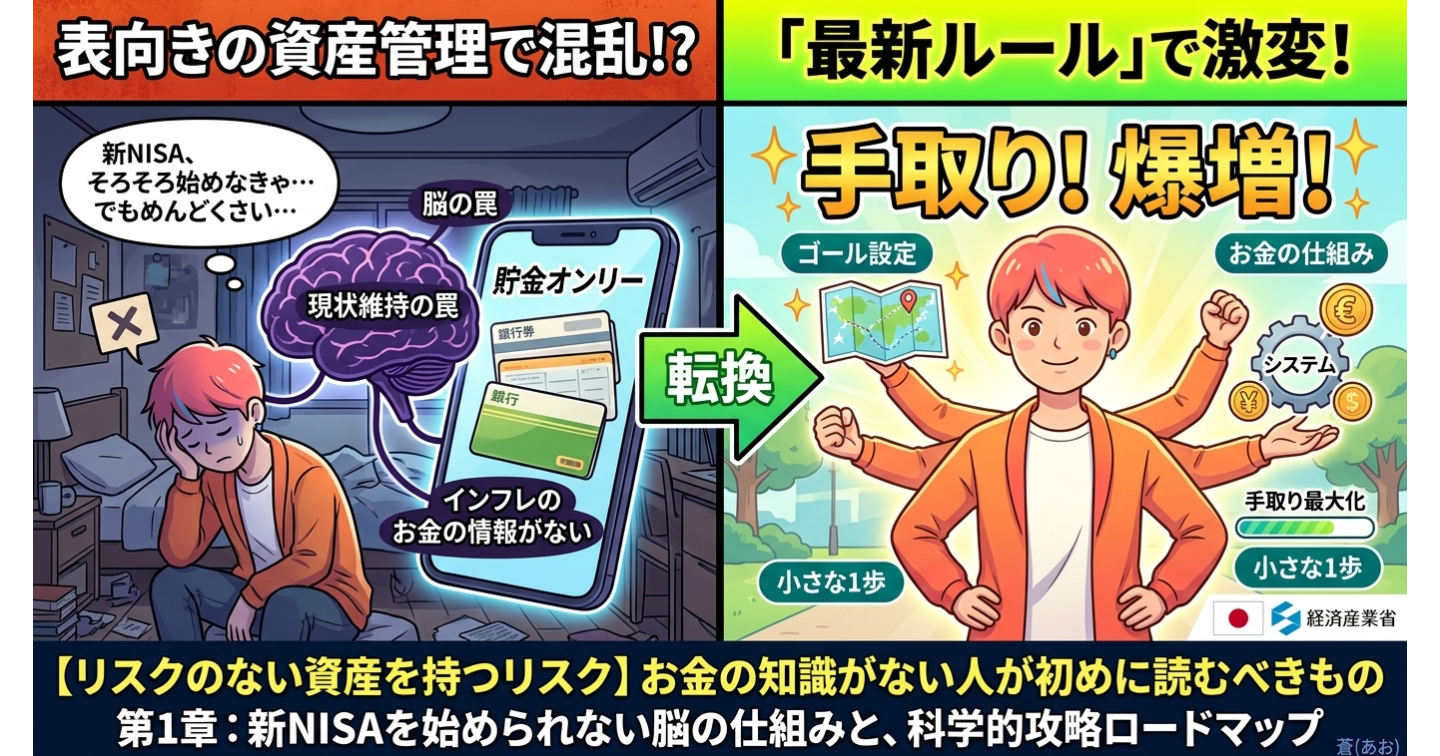 【リスクのない資産を持つリスク】お金の知識がない自覚のある人が初めに読むべきもの