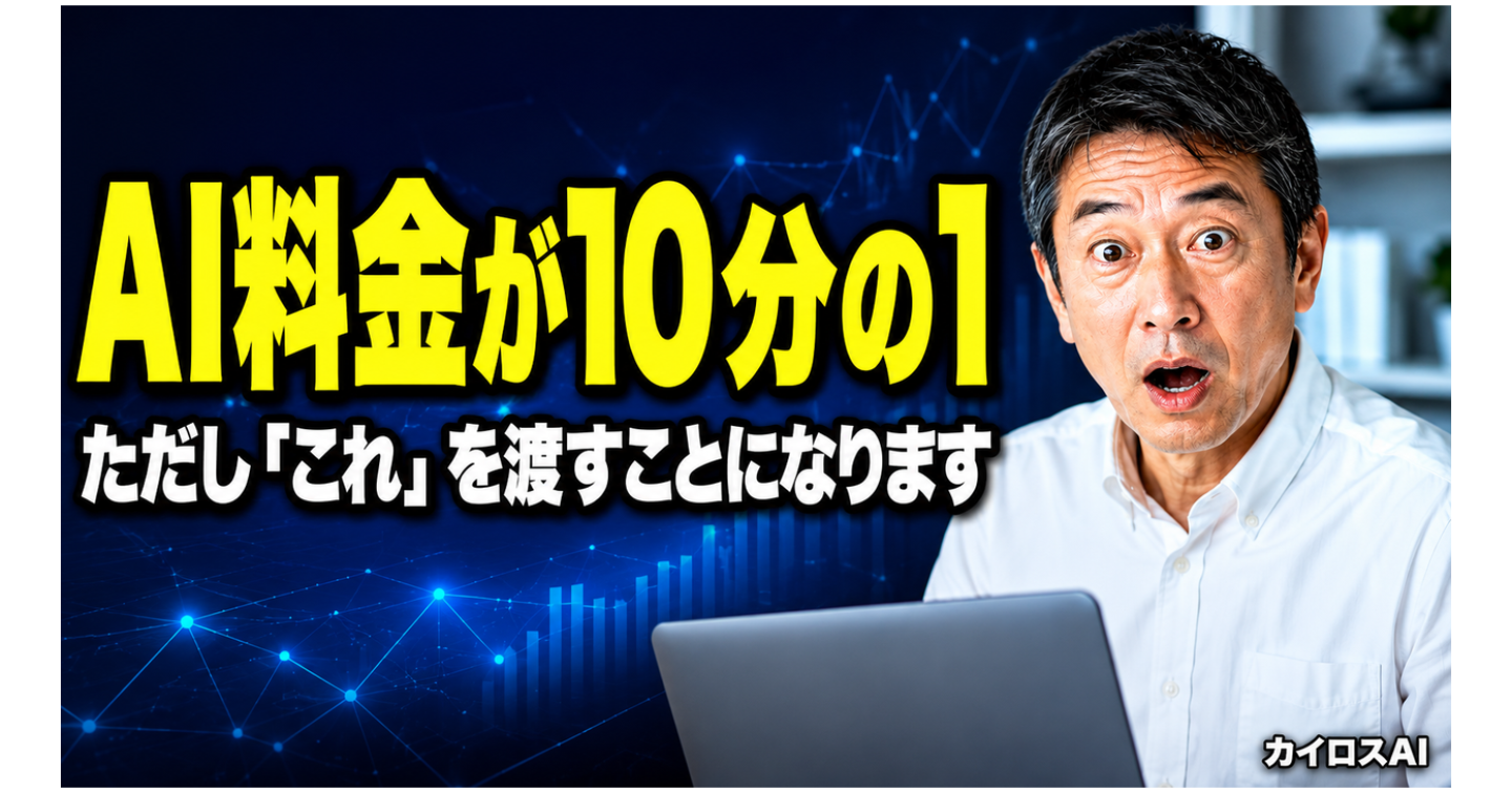 AIが10分の1になる代わりに、あなたの文章が教材になる日