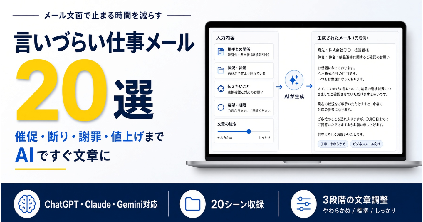 言いづらい仕事メール20選