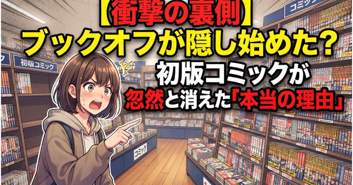 【衝撃の裏側】ブックオフが隠し始めた？初版コミックが店頭から忽然と消えた「本当の理由」