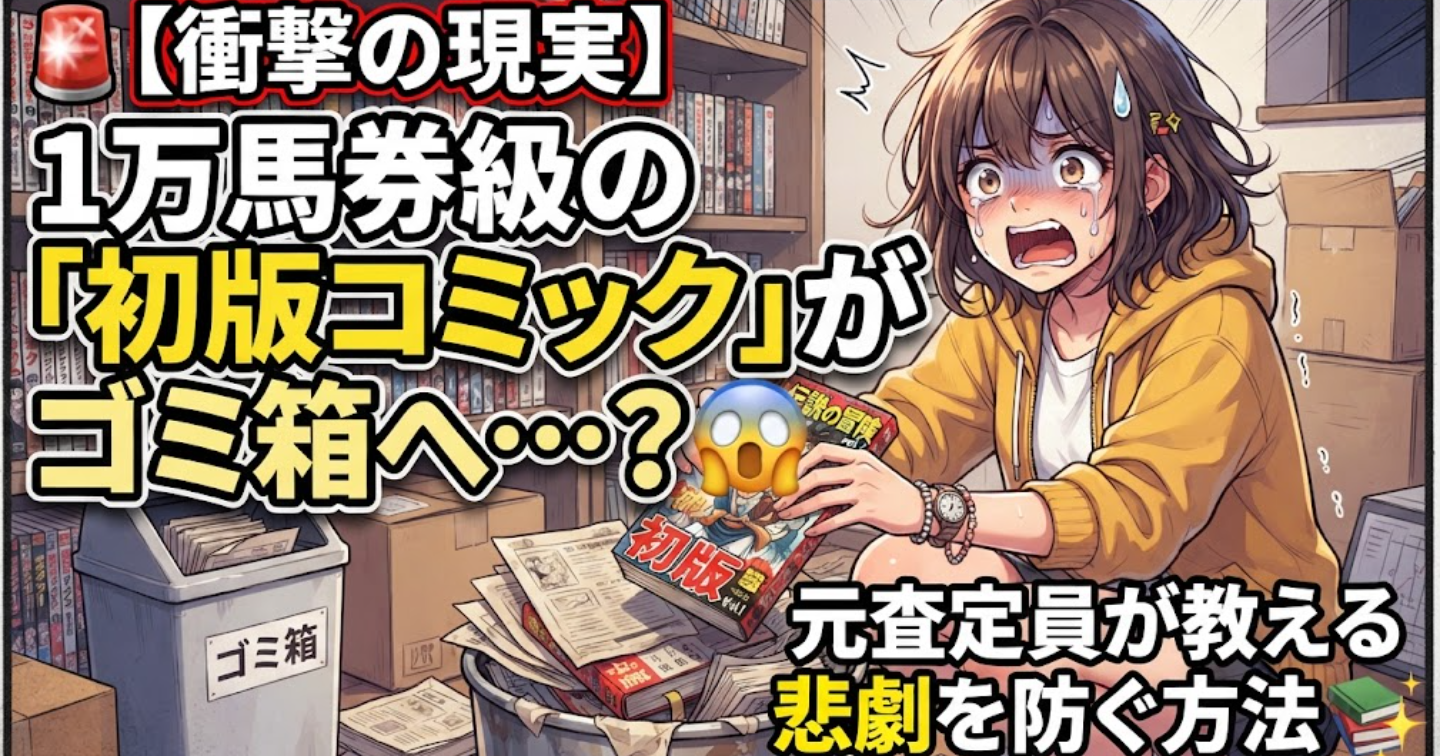 🚨【衝撃の現実】1万馬券級の「初版コミック」がゴミ箱へ…？😱 元査定員が教える悲劇を防ぐ方法📚✨