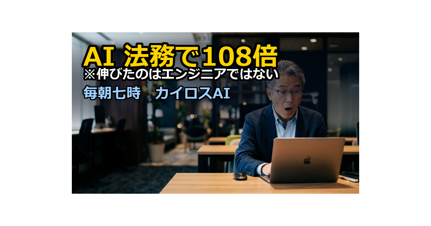 法務で108倍、エンジニアは5倍──AIで伸びたのは「技術職の外」でした