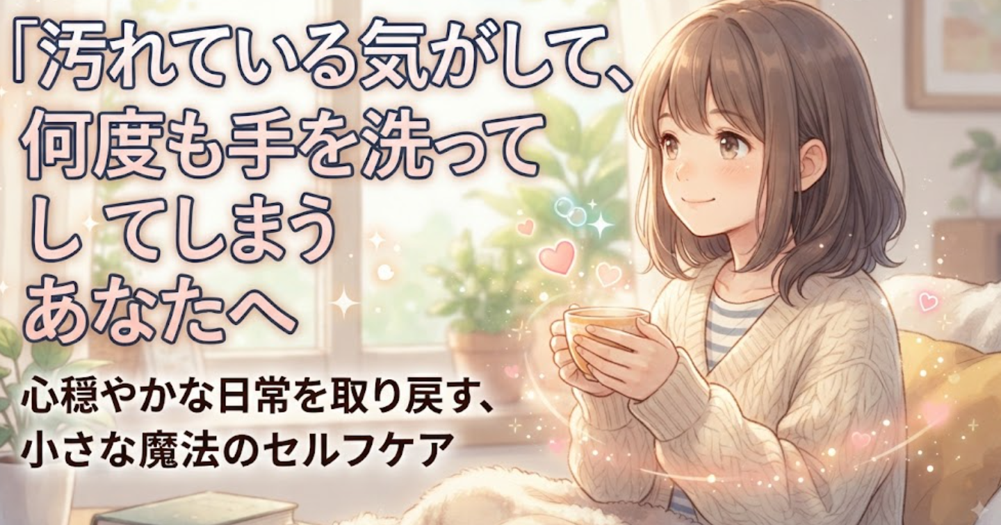 🫧✨「汚れている気がして、何度も手を洗ってしまうあなたへ」心穏やかな日常を取り戻す、小さな魔法のセルフケア🤫💖
