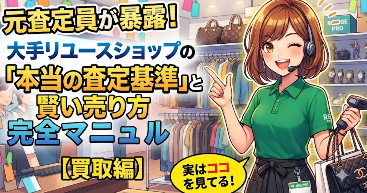 【クイズ】元査定員が暴露！大手リユースショップの「本当の査定基準」と賢い売り方完全マニュアル【買取編】