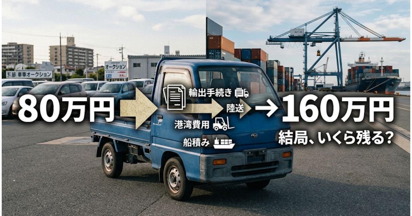 サンバー輸出プロジェクト｜#9 80万円のサンバー、海外に売ったら結局いくら残る？