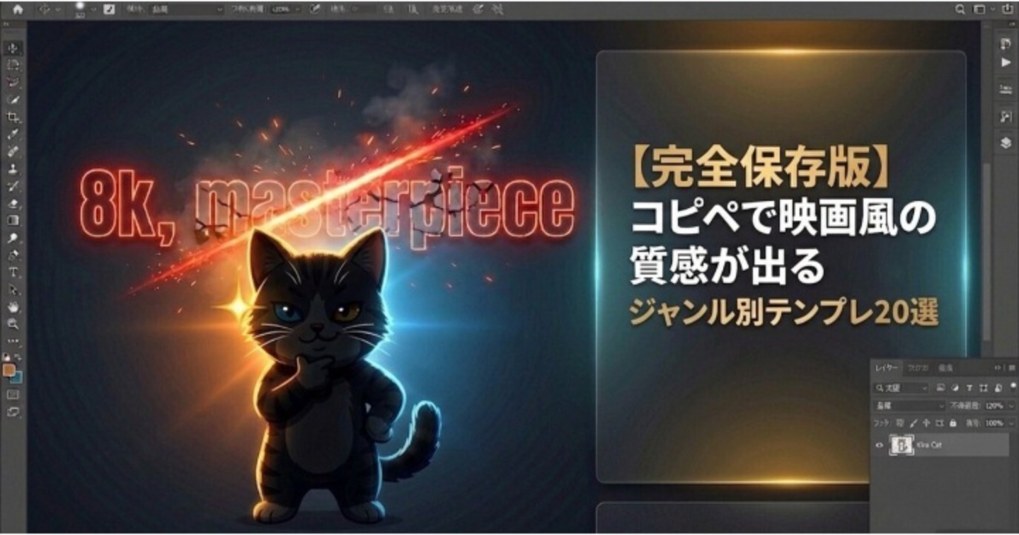 【完全保存版】コピペで映画風の質感が出るジャンル別テンプレ20選