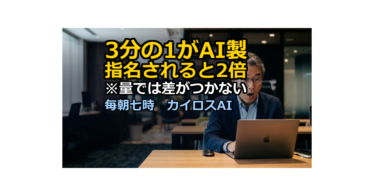 ウェブの3分の1がAI製になった日に、Googleは「指名ボタン」を配った