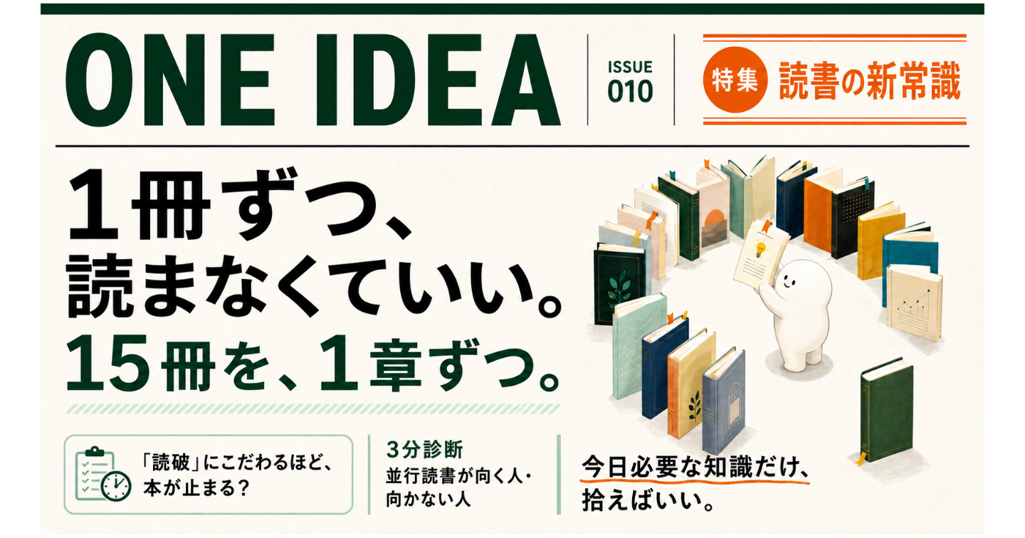 本を15冊並行して読む僕が、あえて一冊を読破しない理由
