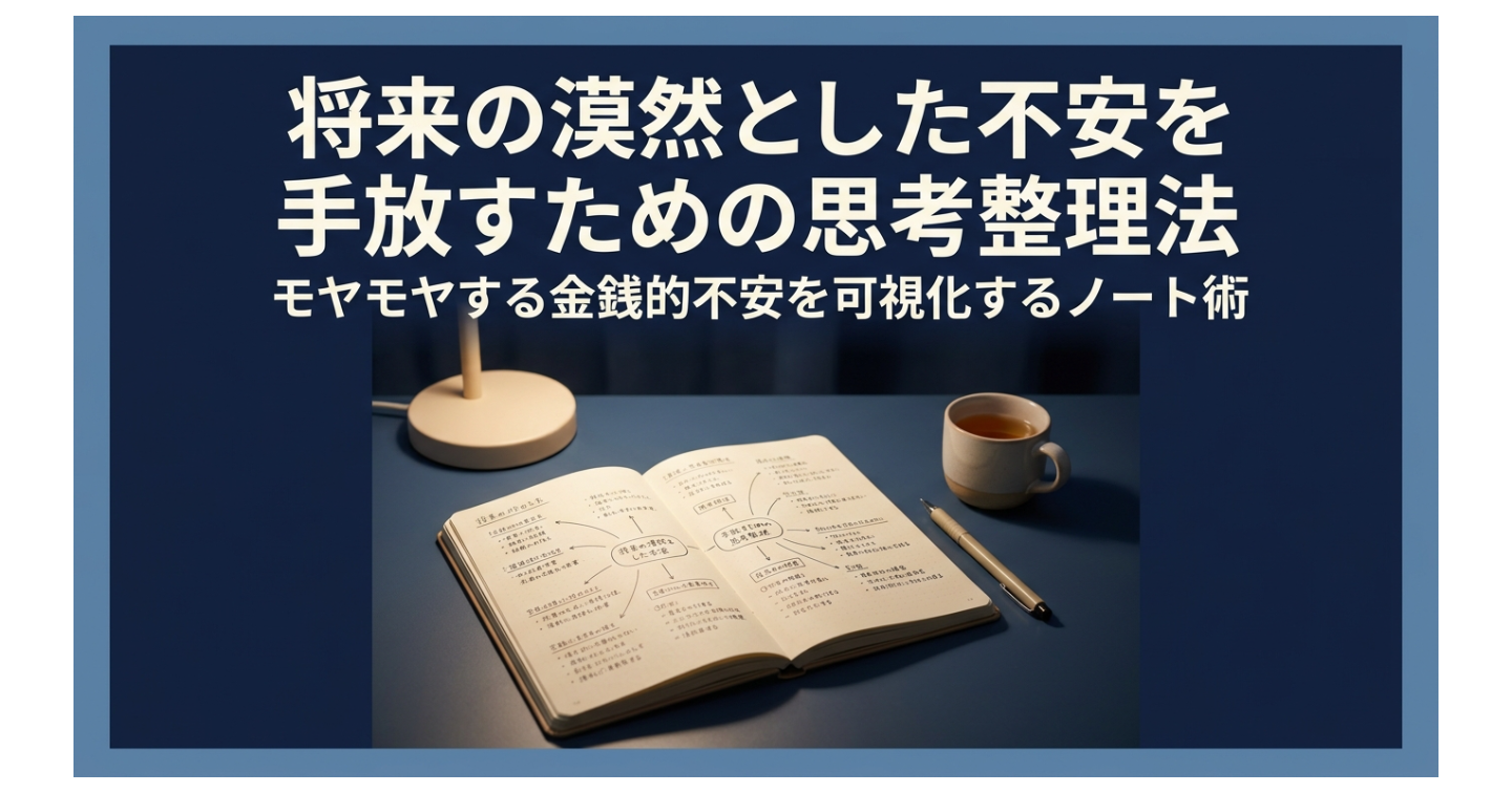 「将来がなんとなく怖い」を解消する。お金の漠然とした不安を可視化して心を軽くする思考整理法
