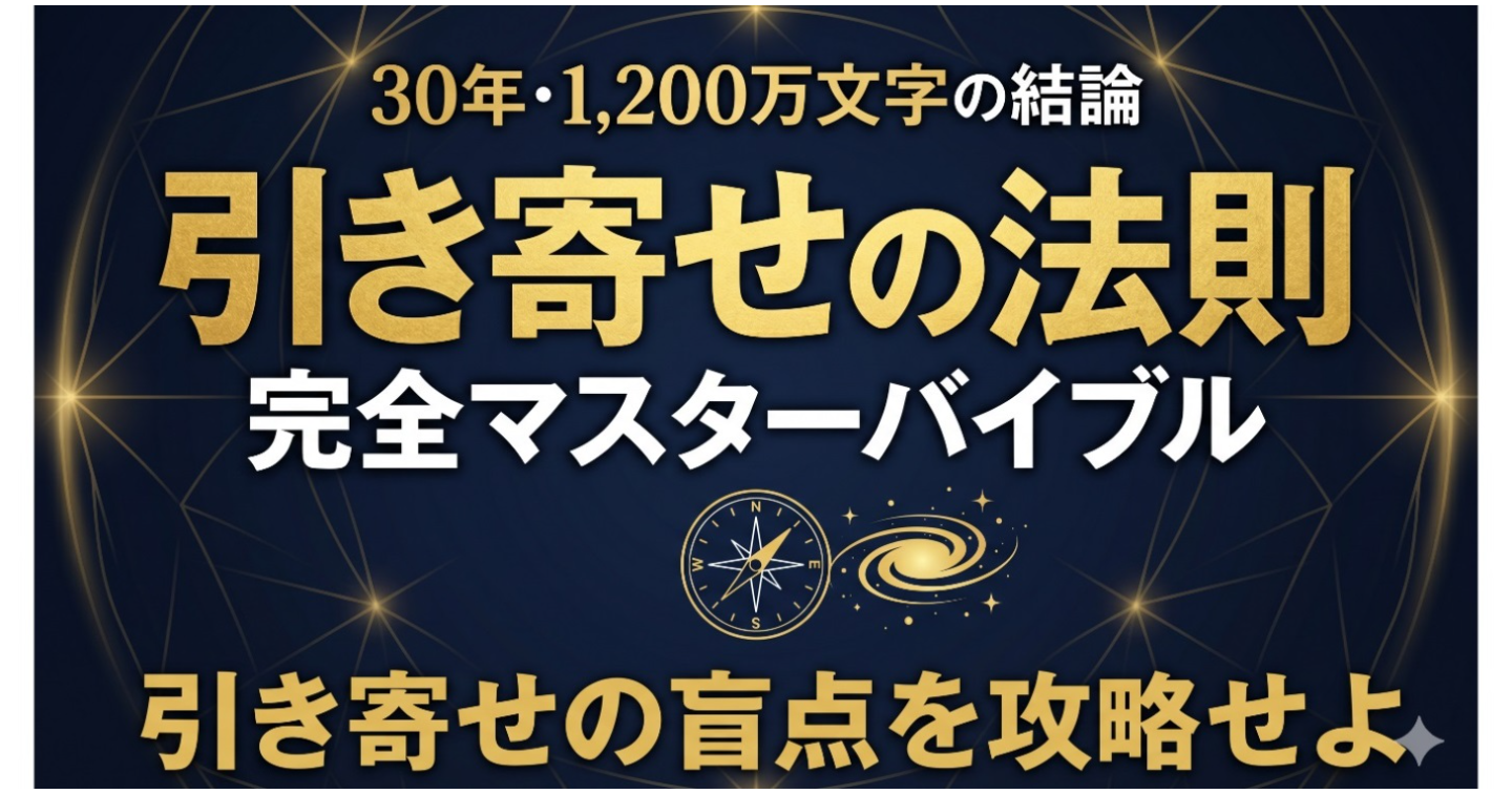引き寄せの法則・完全マスターバイブル：なぜあなたの願いは「あと一歩」で叶わないのか