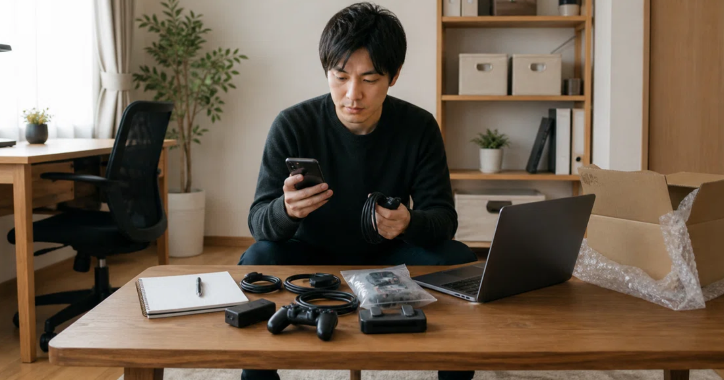 📦 ゲーム周辺機器せどりでケーブル欠品と動作確認を管理する方法