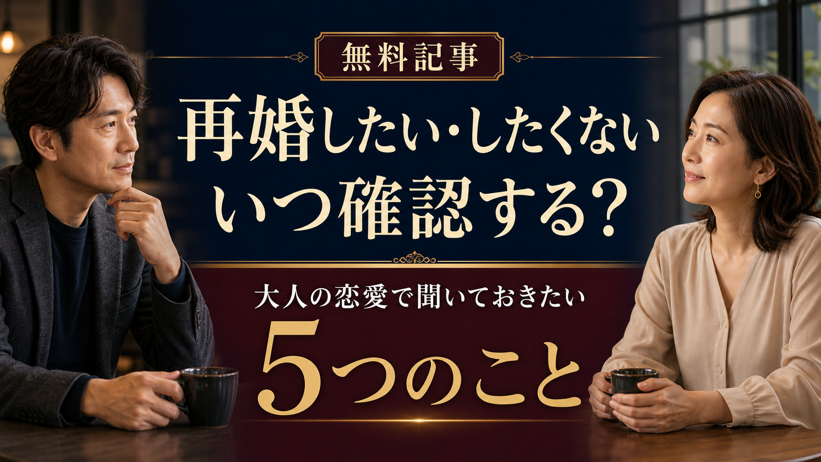 再婚したい・したくないをいつ確認する？大人の恋愛で聞いておきたい5つのこと
