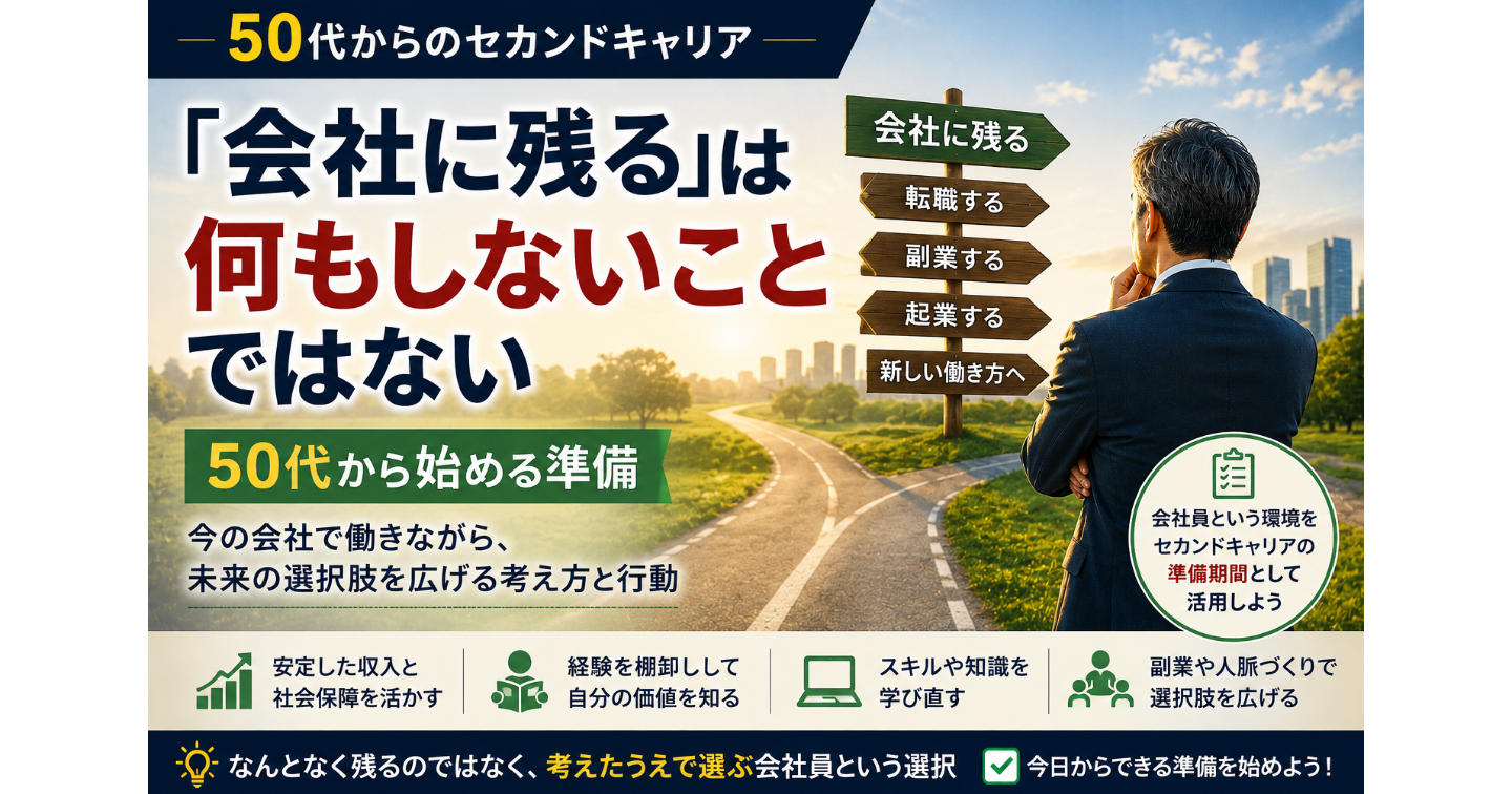 「会社に残る」は何もしないことではない。50代から始める準備