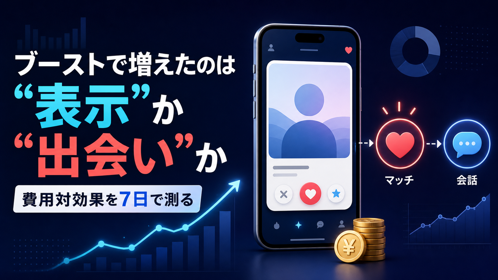ブーストで増えたのは「表示」か「出会い」か——追加いいね課金の費用対効果を7日で測る方法