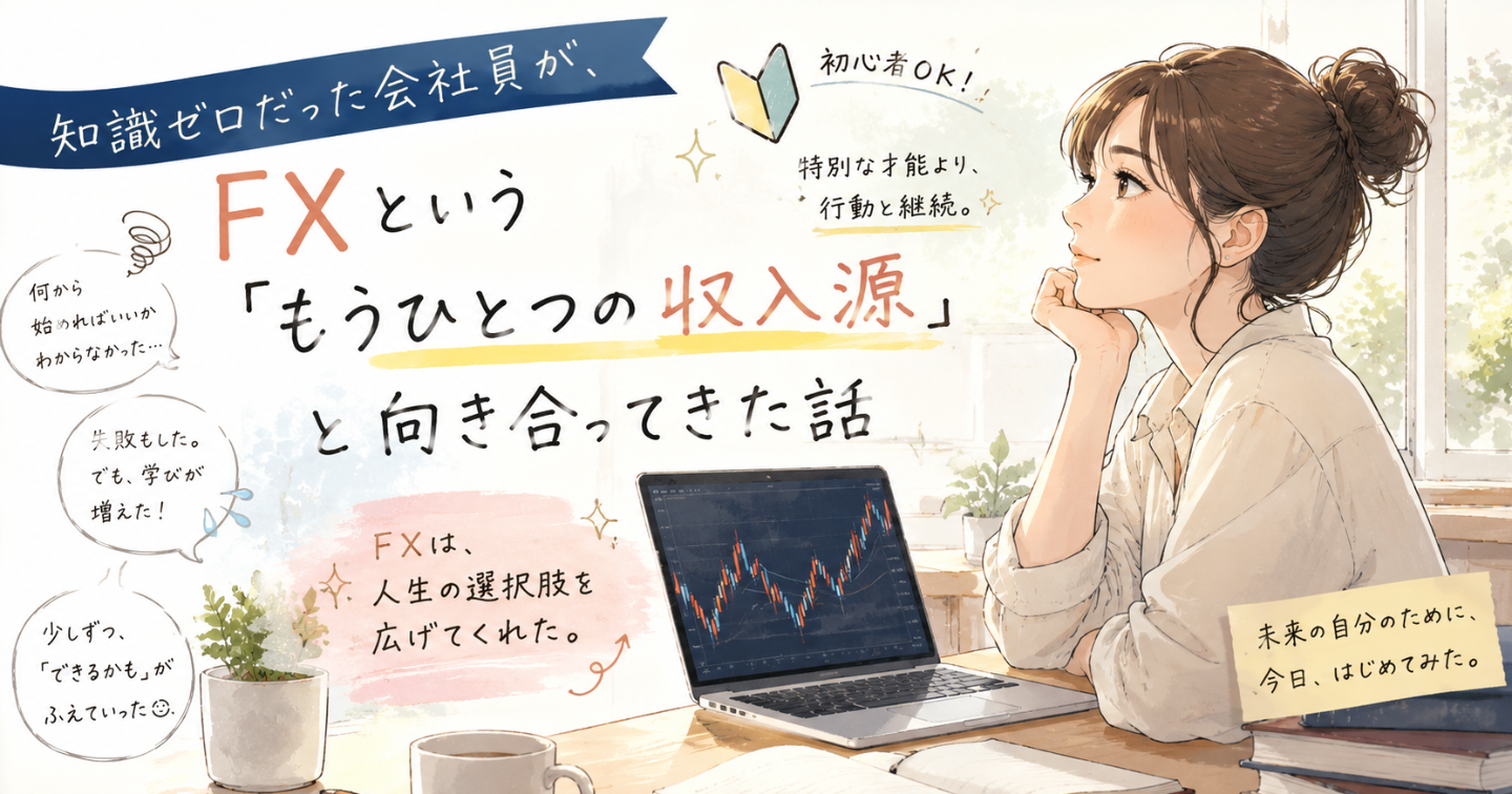 知識ゼロだった会社員が、FXという「もうひとつの収入源」と向き合ってきた話