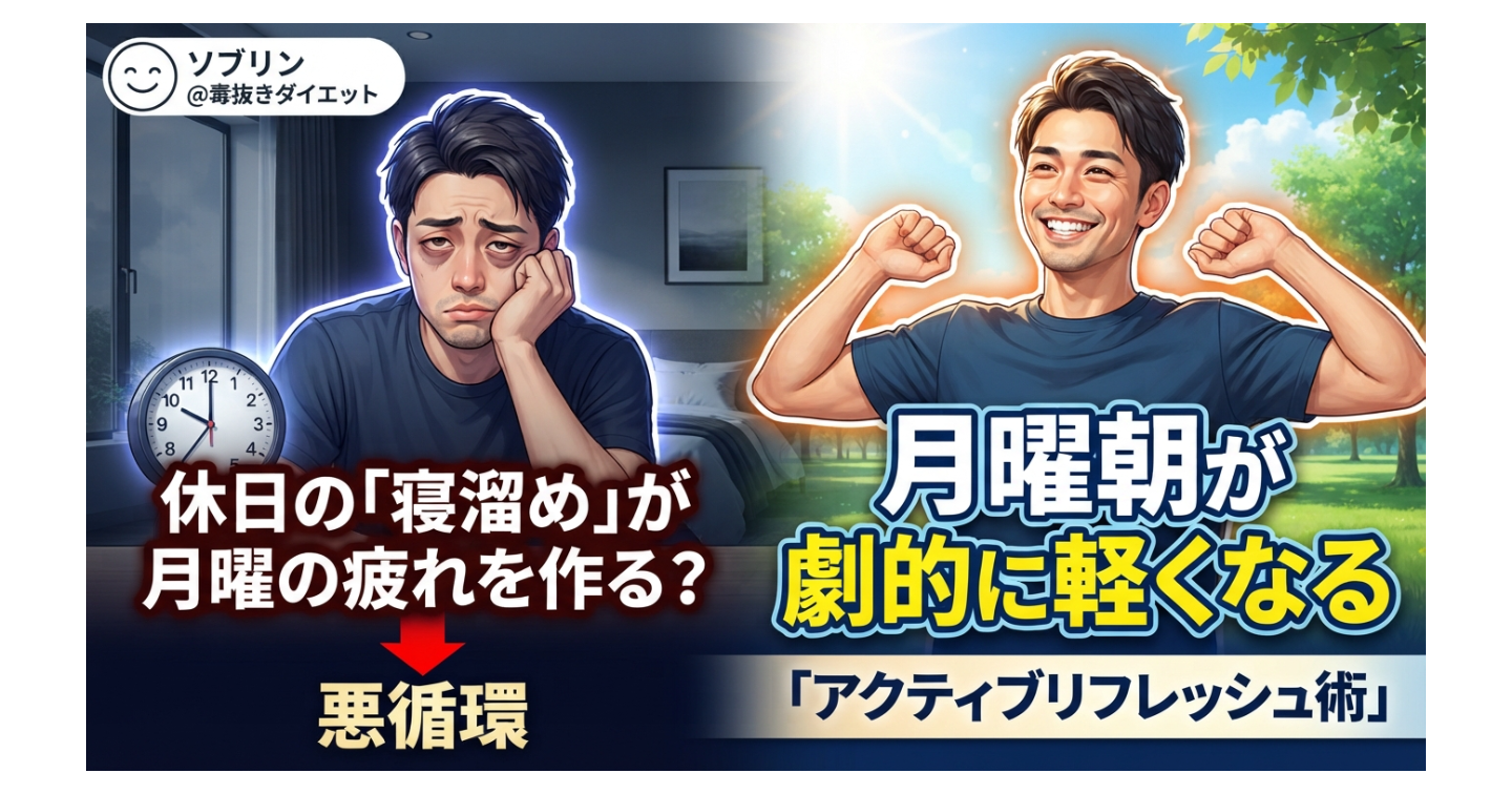 休日の「寝溜め」が月曜の疲れを作る？月曜朝が劇的に軽くなる「アクティブリフレッシュ術」