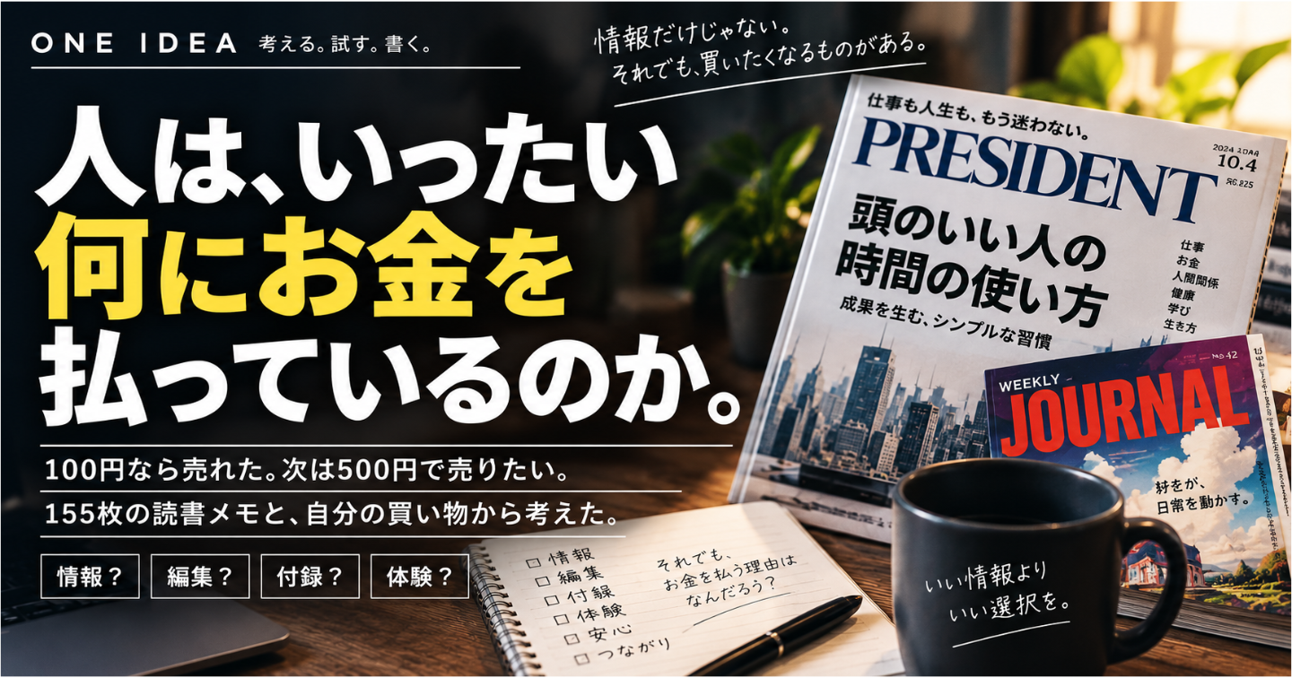 人は、いったい何にお金を払っているのか