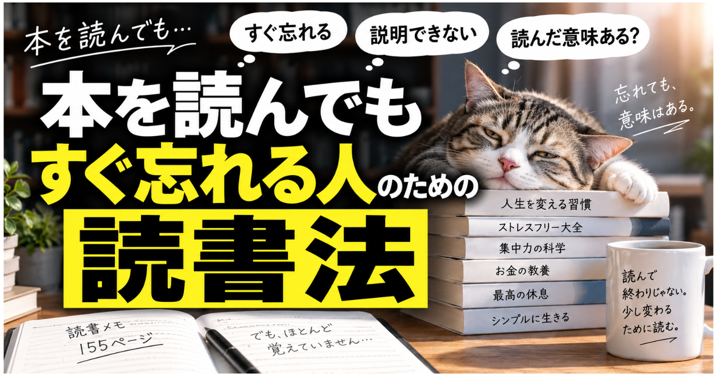 本を読んでもすぐ忘れる人のための読書法