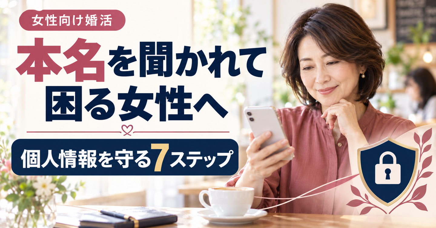本名を聞かれて困る女性へ｜個人情報を守る7ステップ