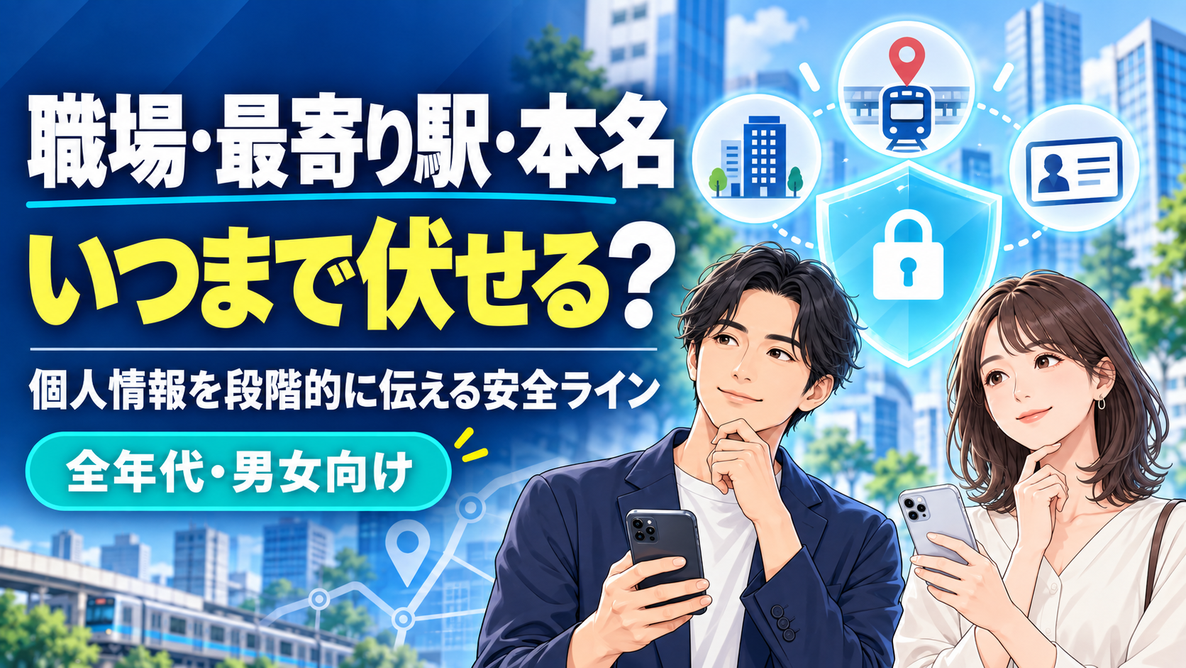 職場・最寄り駅・本名はいつまで伏せる？個人情報を段階的に伝える安全ライン