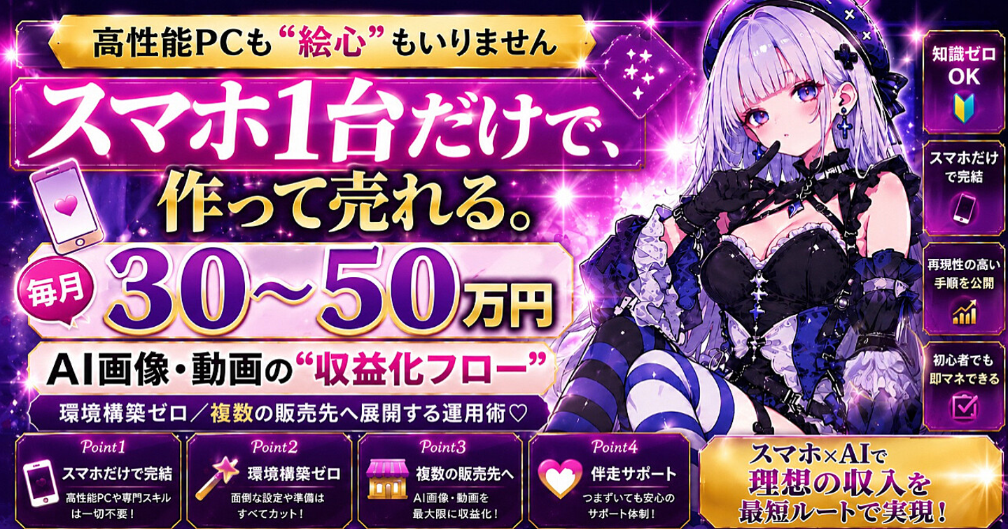 スマホ1台だけで作って売る。