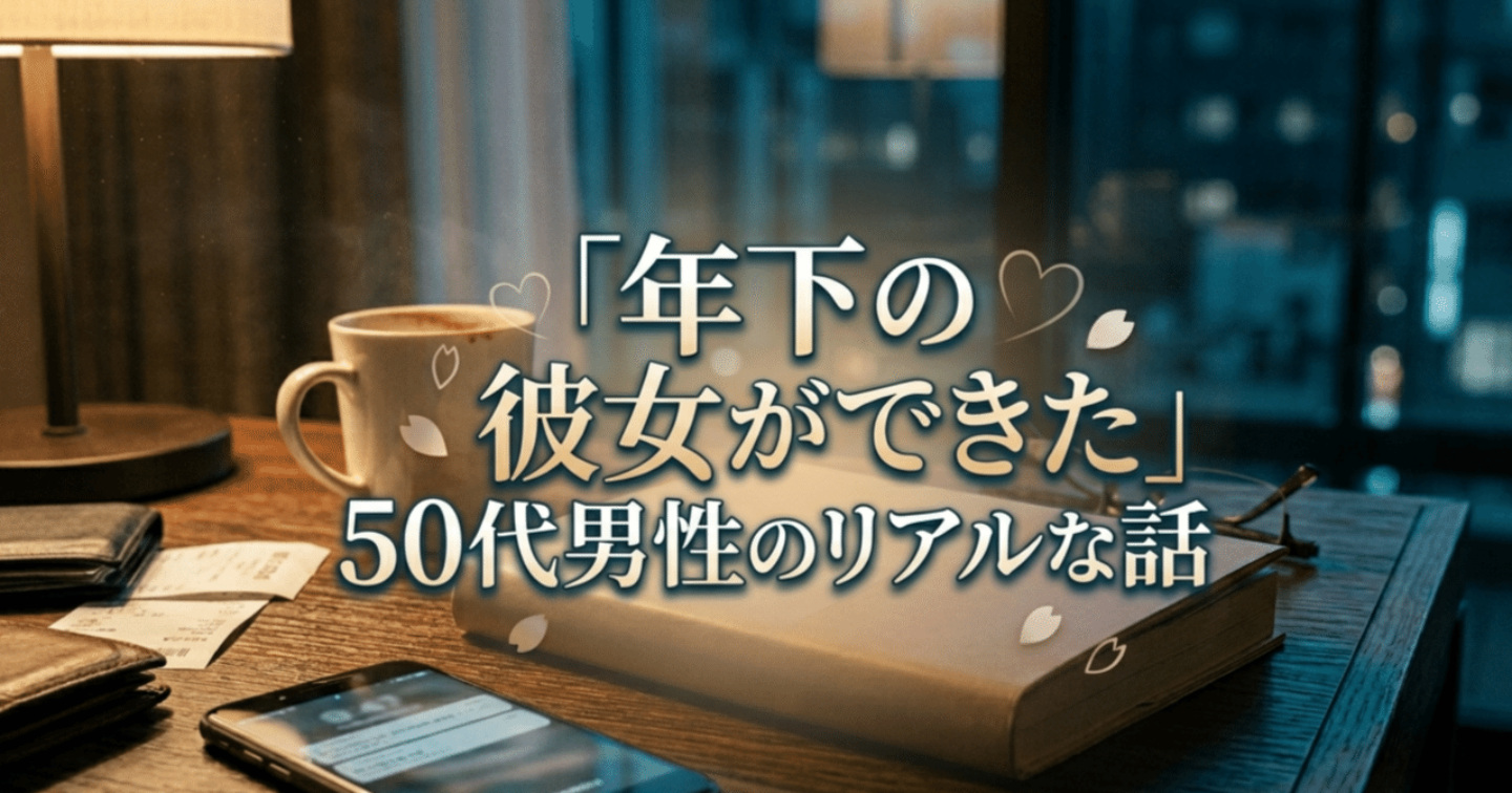 「年下の彼女ができた」50代男性のリアルな話