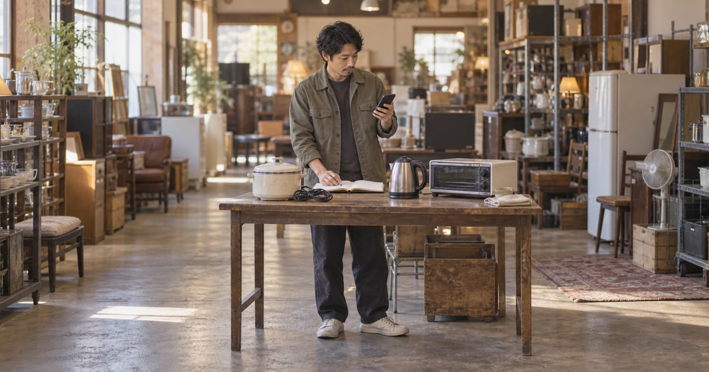 📦 古物市場の家電山で壊れやすい商品を避ける検品ポイント