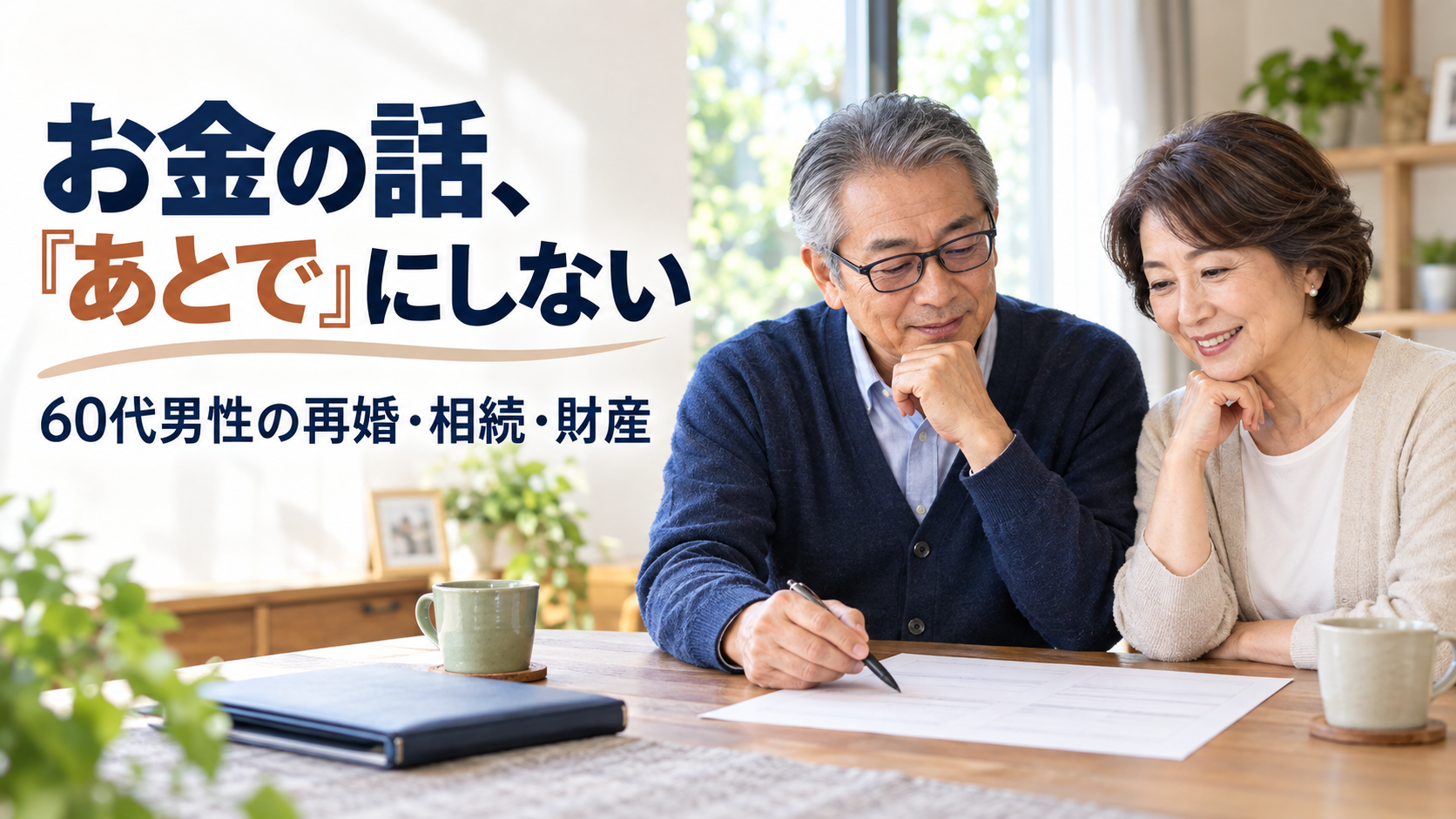 「好きだから、あとで」が判断を遅らせる——60代男性が再婚前に確認したい相続・財産の話