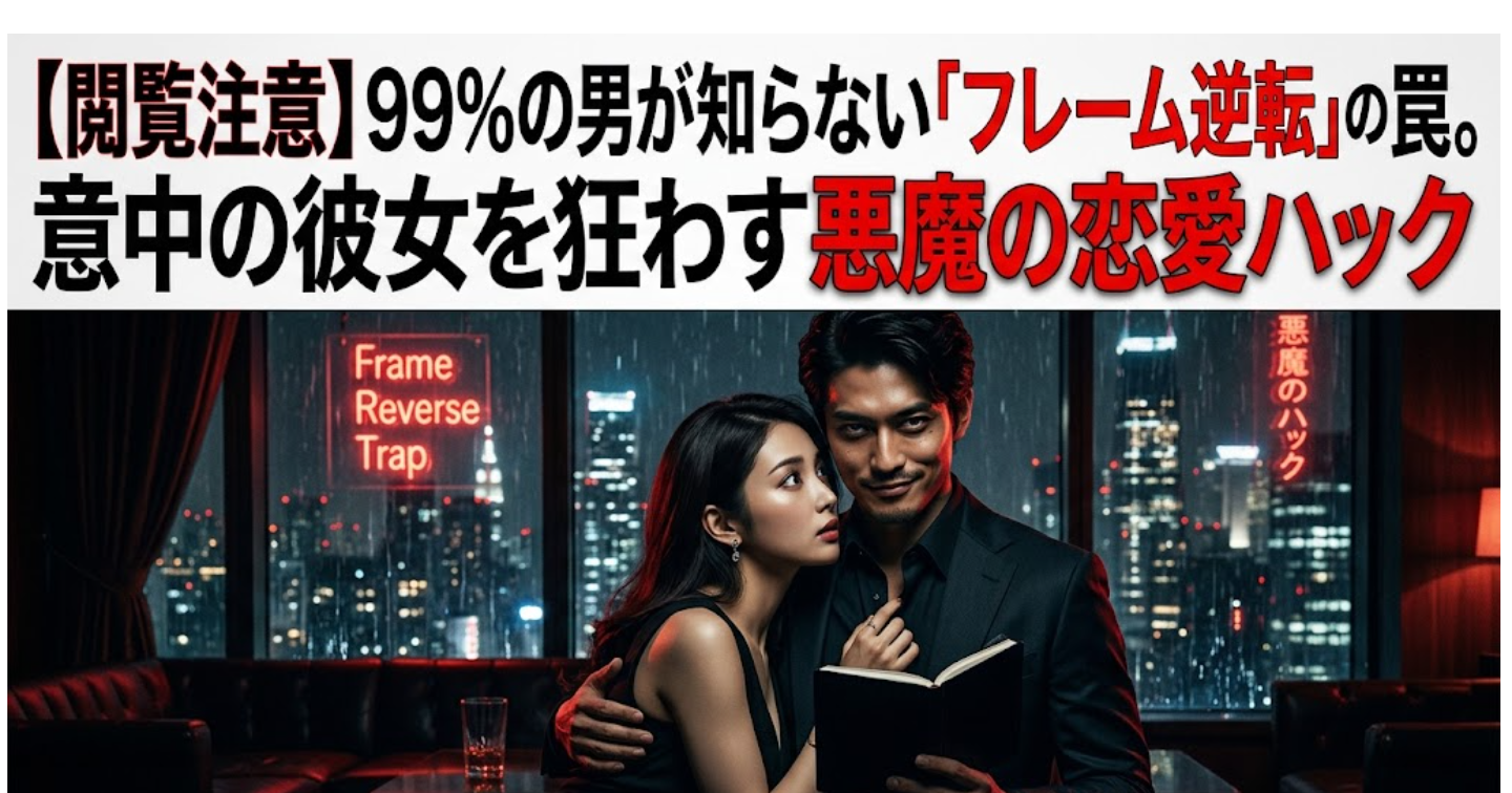 【閲覧注意】99%の男が知らない「フレーム逆転」の罠。意中の彼女を狂わす悪魔の恋愛ハック