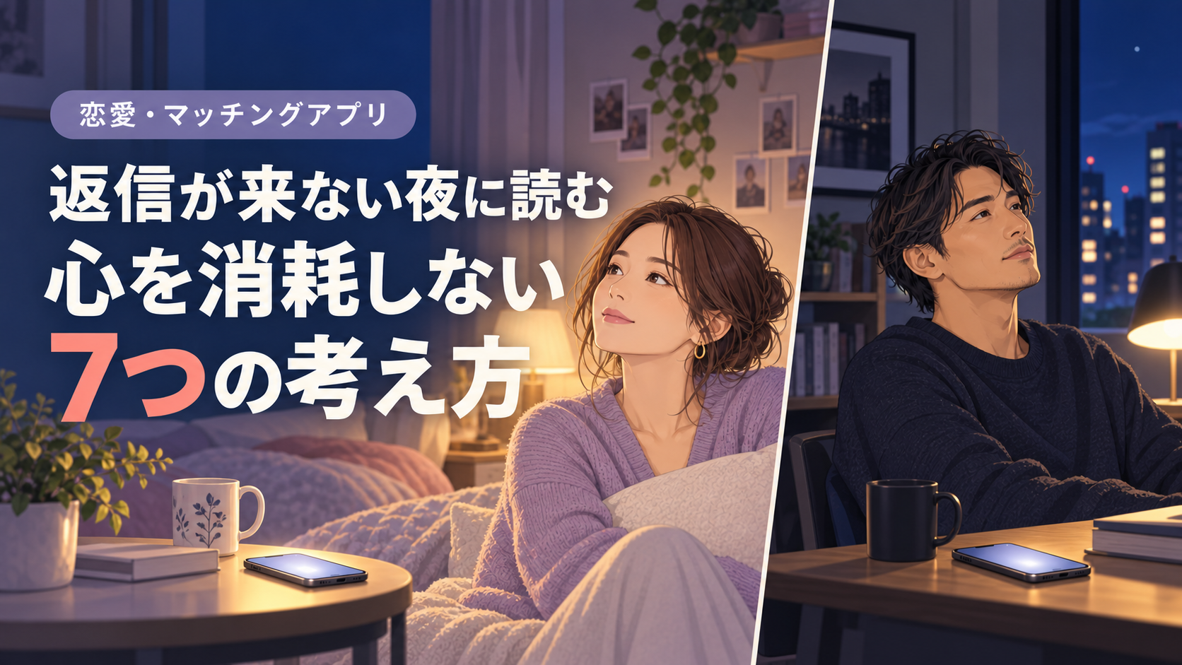 返信が来ない夜に読む、心を消耗しない7つの考え方
