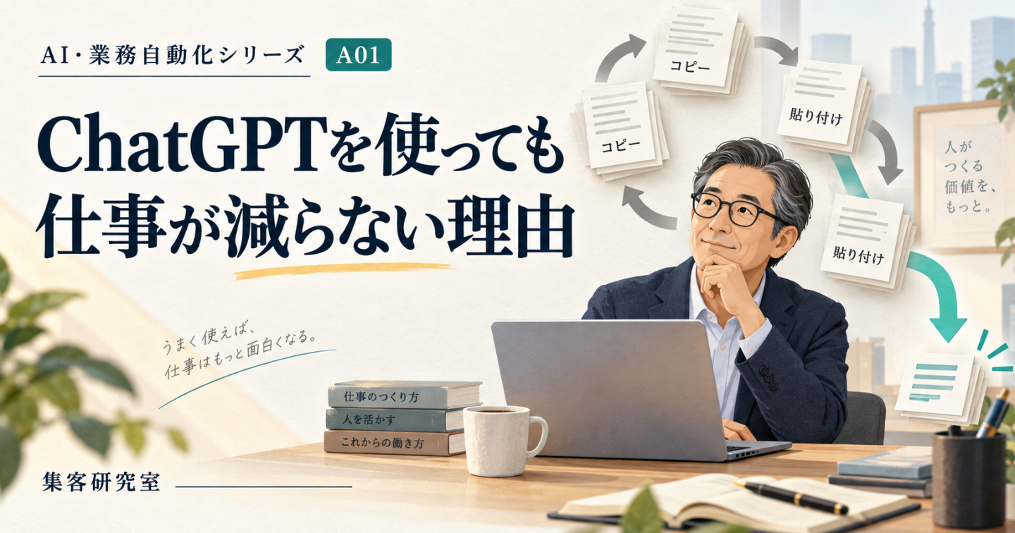ChatGPTを使っているのに、なぜ仕事は減らないのか？
