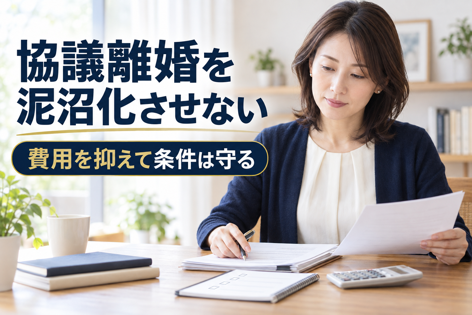 弁護士費用を抑えても、条件は雑にしない——協議離婚を泥沼化させず「取りこぼしなく」まとめる交渉設計