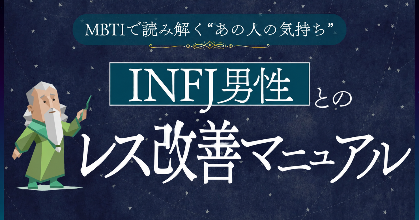 【INFJ×レス】INFJ男性とのレス改善マニュアル｜優しい彼が、あなたに触れなくなった本当の心理